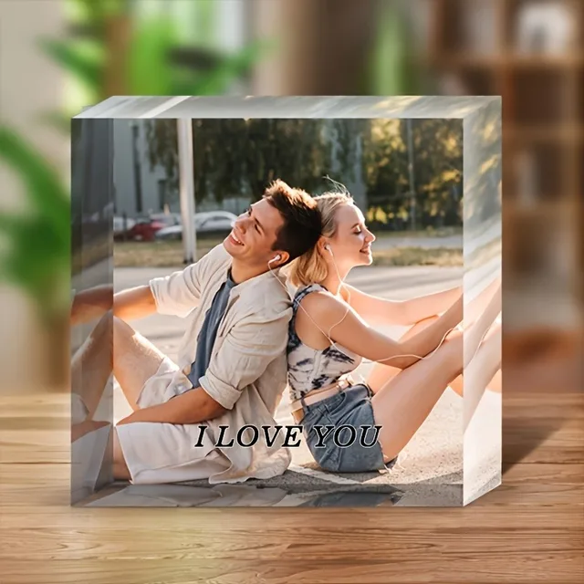 Personalized Photo Acrylic Plaque – Family Gift