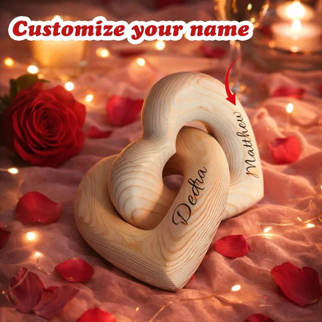 Personalized Heart Tree with Couple Names
