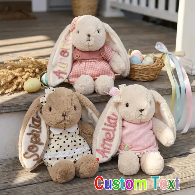 Lapin en Peluche Personnalisé – Cadeau avec Prénom